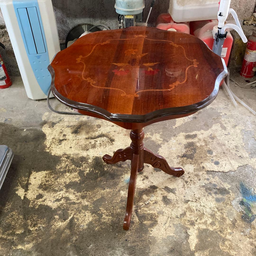 t*s様 象嵌 コーヒーテーブル　丸テーブル　サイドテーブル 幅52cm B