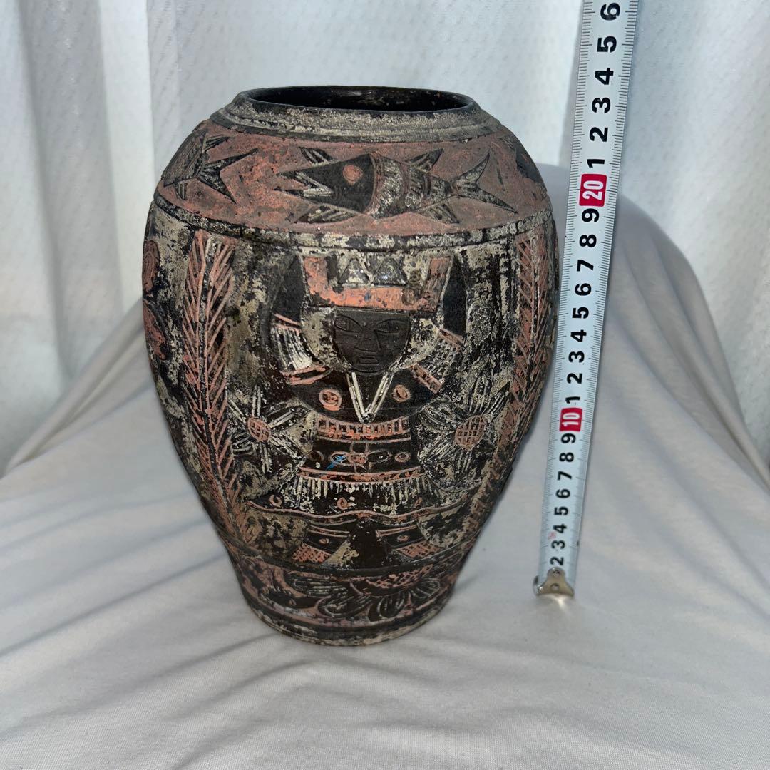 琉球古典焼　花瓶　壺　沖縄　アンティーク