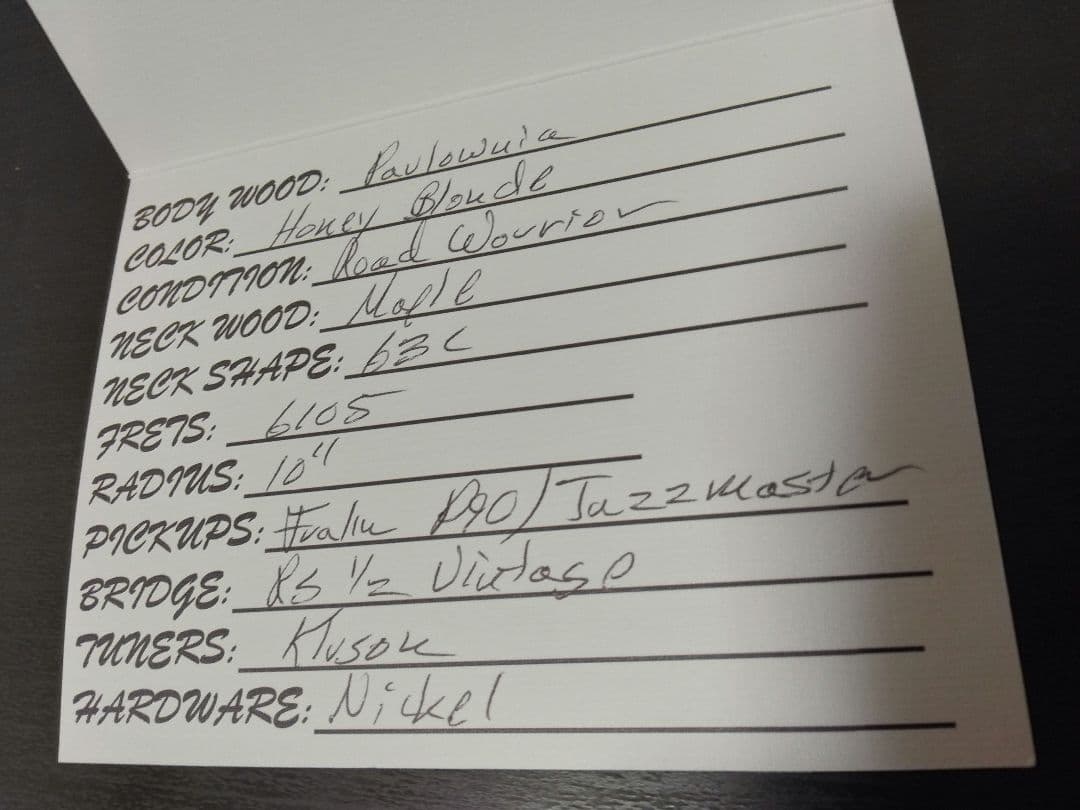 ほ*よ様 RS Guitarworks Workhorse Special