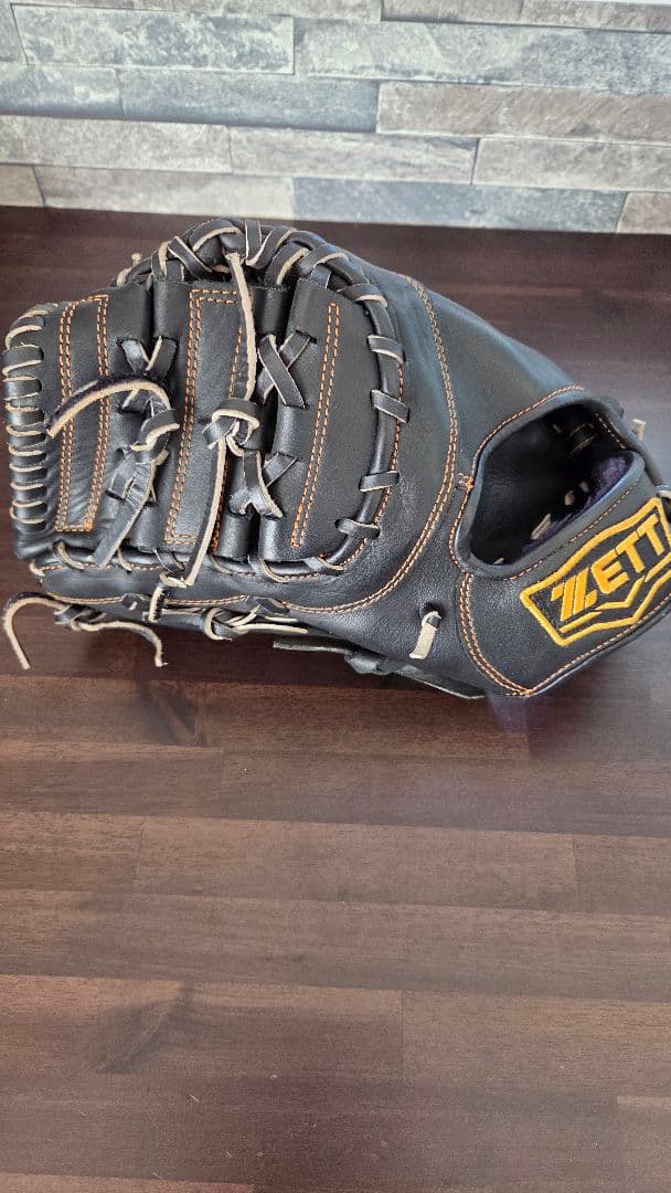 即戦力 ZETT 軟式ファーストミット 左投げ用 黒