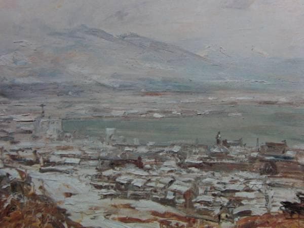 刑部 人、比良比叡、限定・豪華大判画版画、 新品高級額付