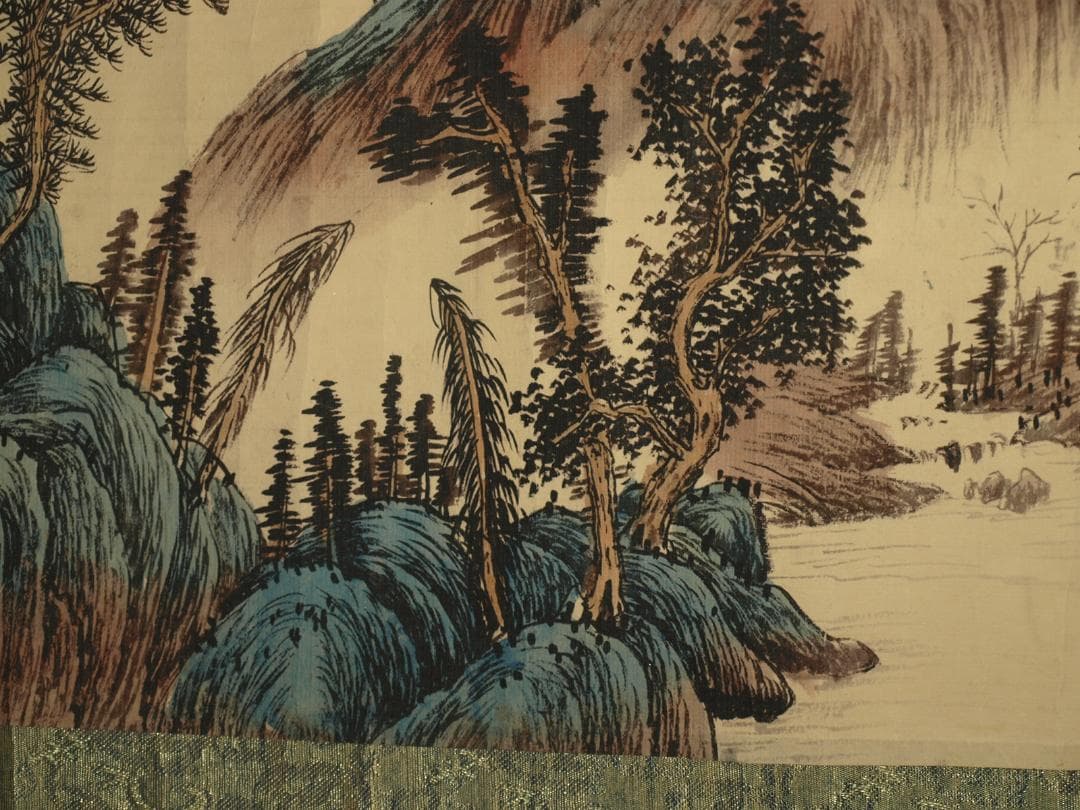 骨董市仕入れ品　中国宋時代の掛軸　激安骨董品　肉筆保証 BD422A11-6