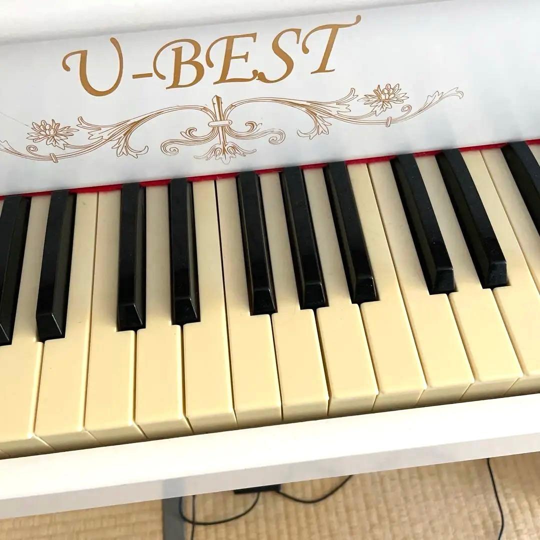 U-BEST デジタルピアノ ホワイト　電子　足踏みペダル付き　コンセント送料込
