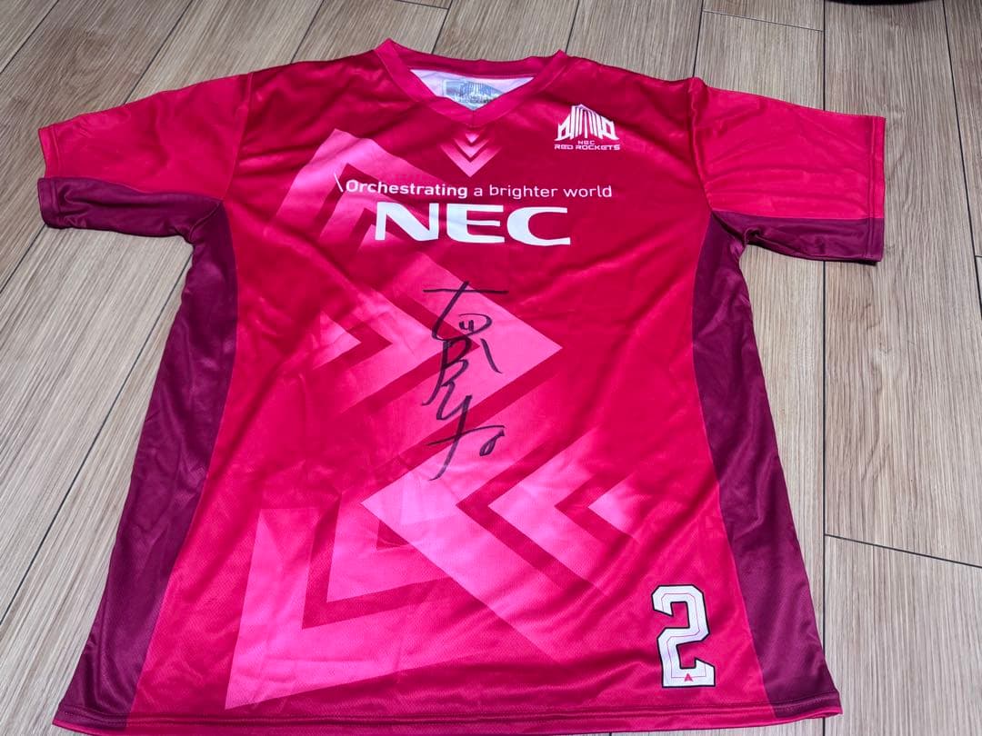 S*n様 NECレッド　古賀紗理那ユニフォーム 直筆サイン入　XL 未使用202