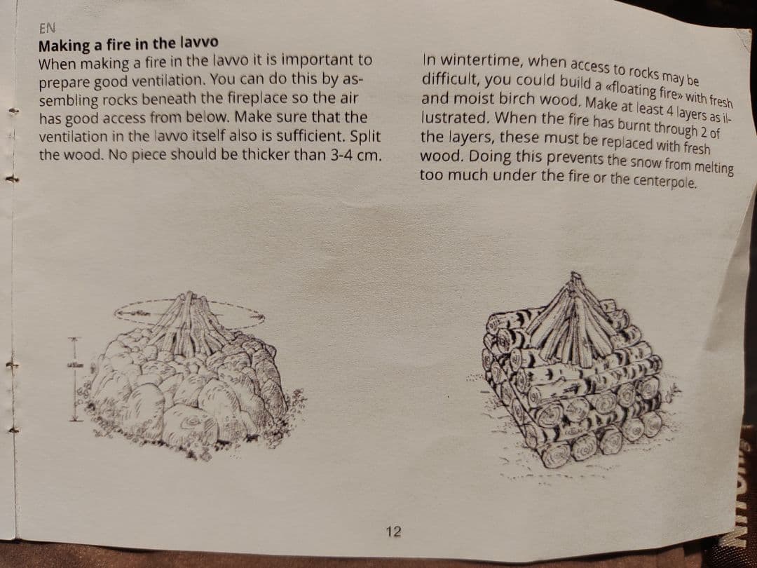 北*中様 Frisport Basic 5-7p Lavvo　ノルウェーのワンポ