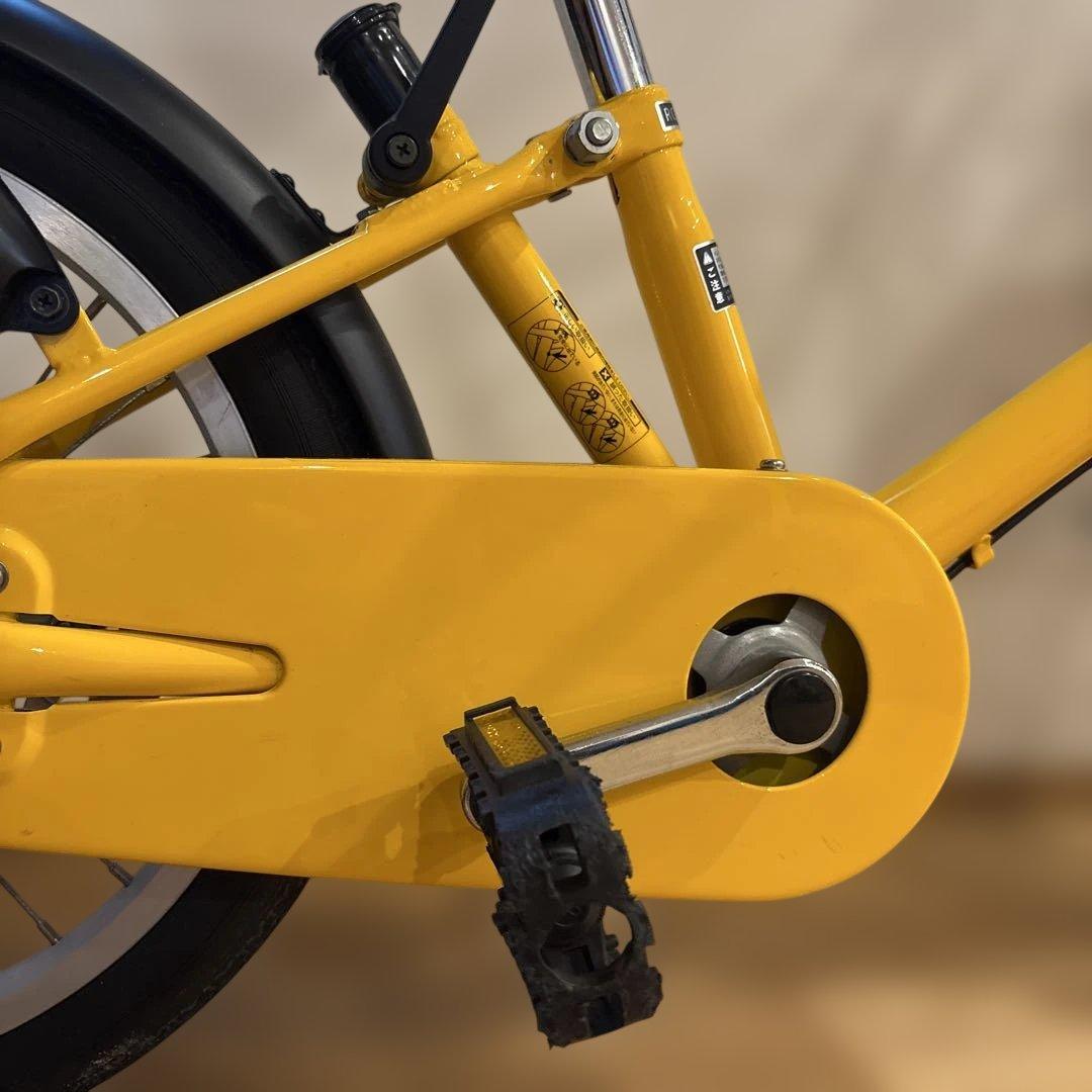 無印良品　こども自転車　16型幼児自転車　イエロー 神奈川県内手渡し