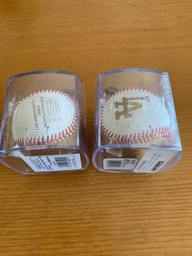 MLB 2024WS ドジャースvsヤンキース記念ボール２個セット新品未開封