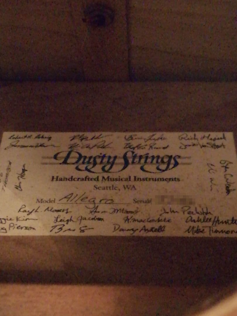 ダスティストリングス アレグロ　ハープ 本体