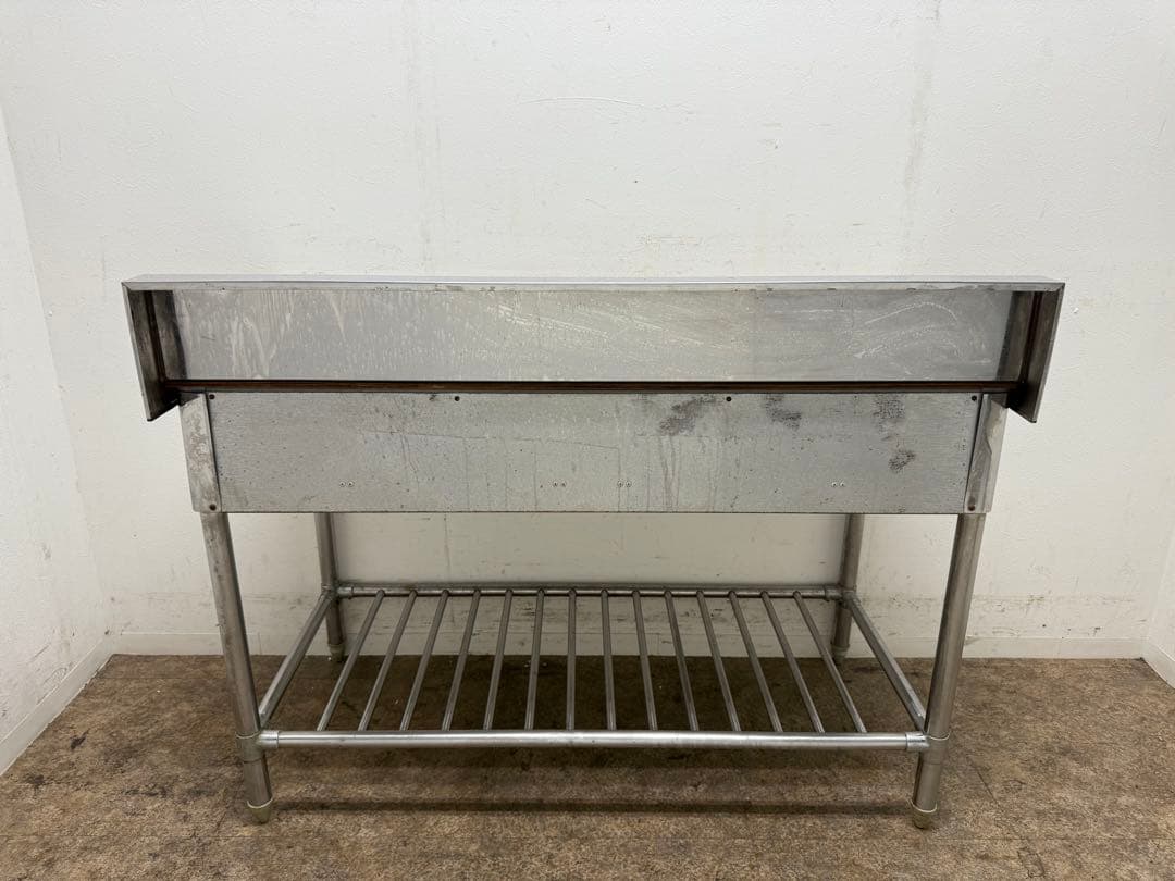 ステンレス　作業台　引き出し付き　飲食店　W１２００ｘD６００ｘＨ８００ｍｍ