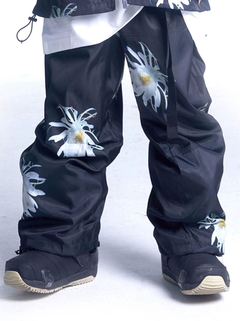 新品印花スキーパンツ L 男女兼用 花柄