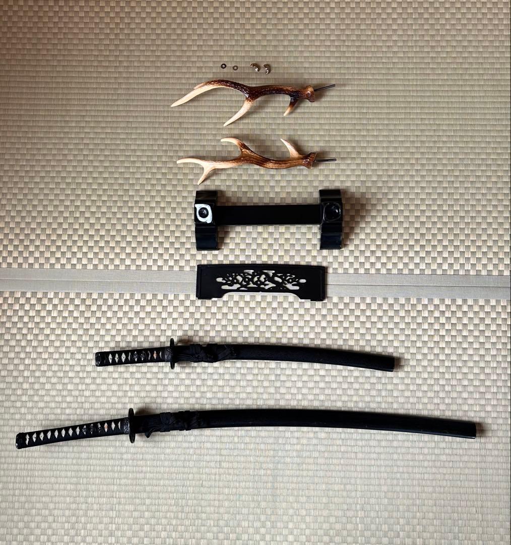 模造刀 日本刀と刀掛けセット 3点セット 居合道 ✨️鹿の角