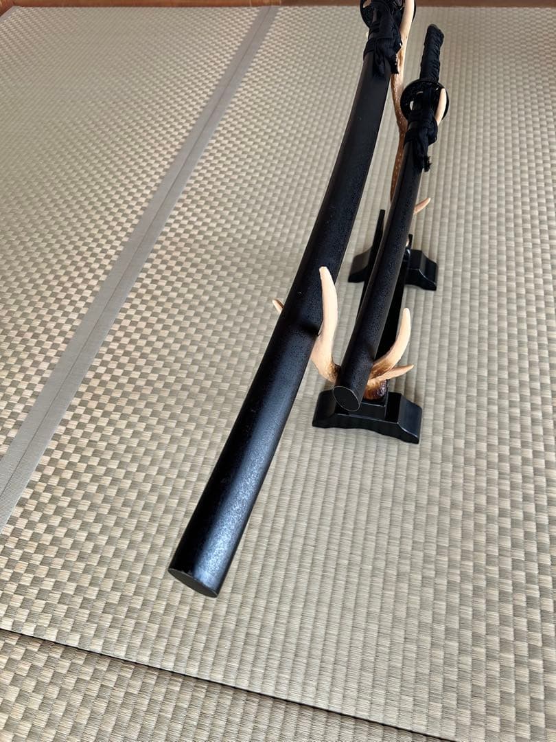 模造刀 日本刀と刀掛けセット 3点セット 居合道 ✨️鹿の角