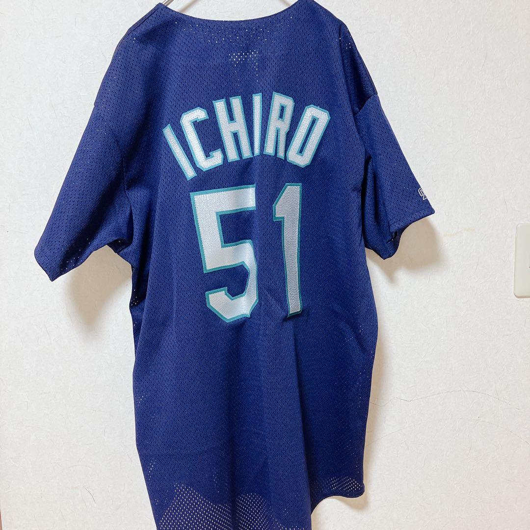イチロー シアトルマリナーズ ユニフォーム 51 マジェスティック USA製　M