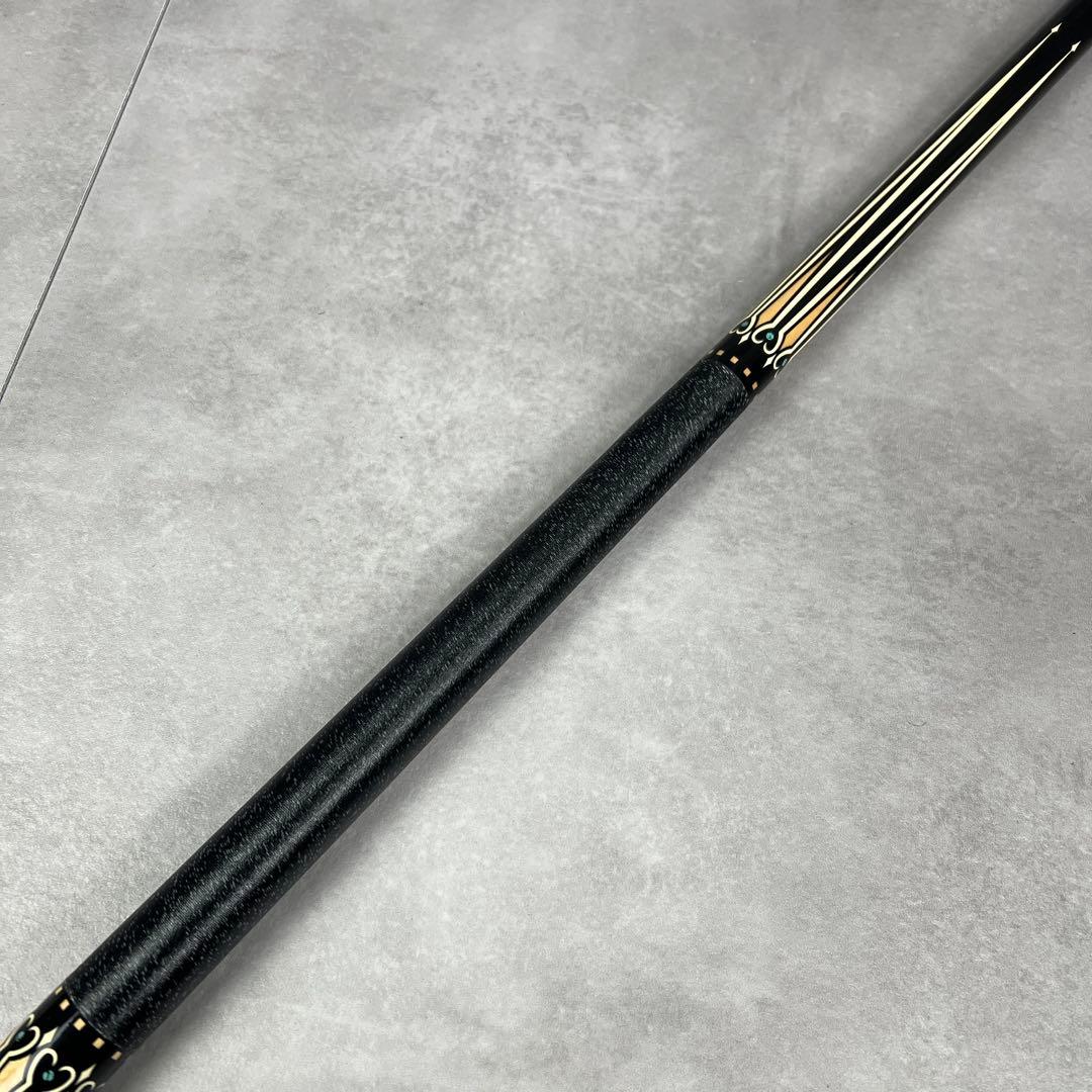 良品　J&J　ビリヤード　プレイキュー　6剣　ブラック基調　バット　シャフト