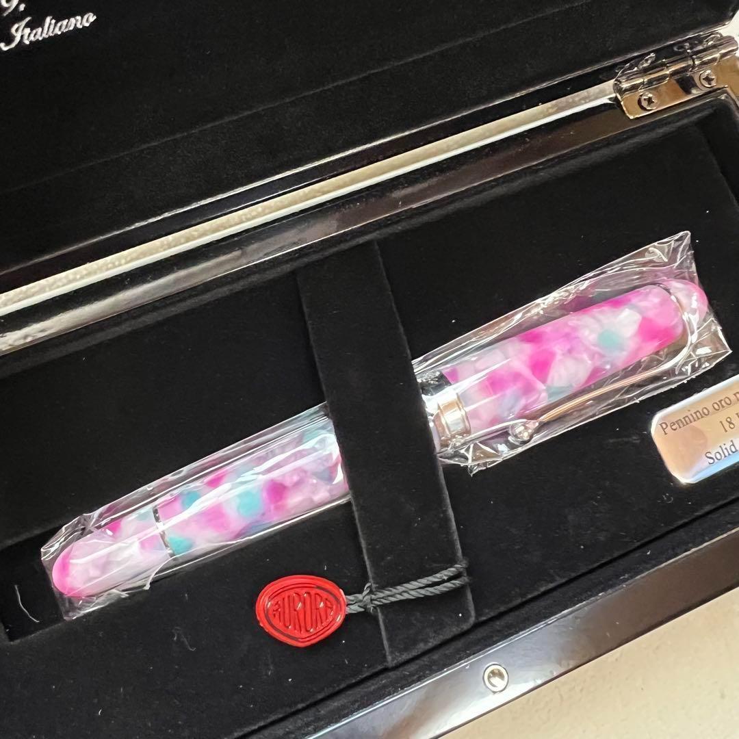 【新品未使用】アウロラ AURORA 万年筆 マントヴァ 字幅F