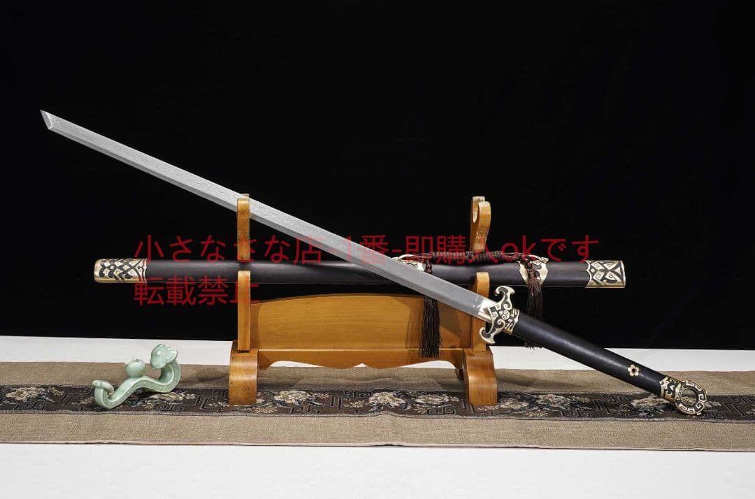 天鴻環首唐横刀普及版模様鋼  古兵器 武具 刀装具 日本刀 模造刀 居合刀