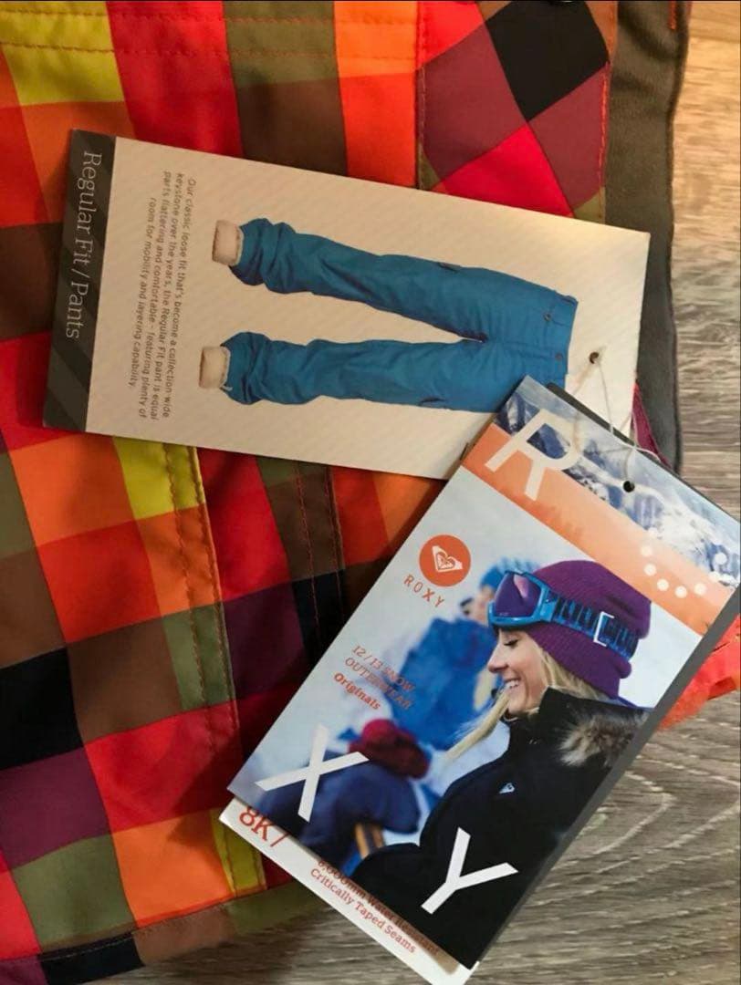ロキシー ROXY スノーボード ウェア レディース パンツ　チェック　　上下