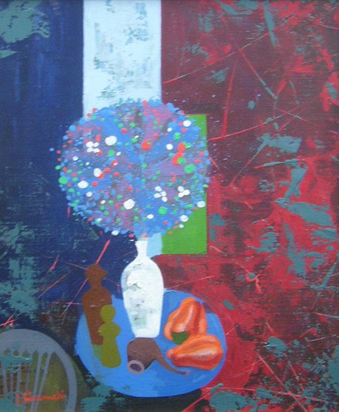 竹内敏彦 絵画 油絵 肉筆油絵 静物画 抽象画