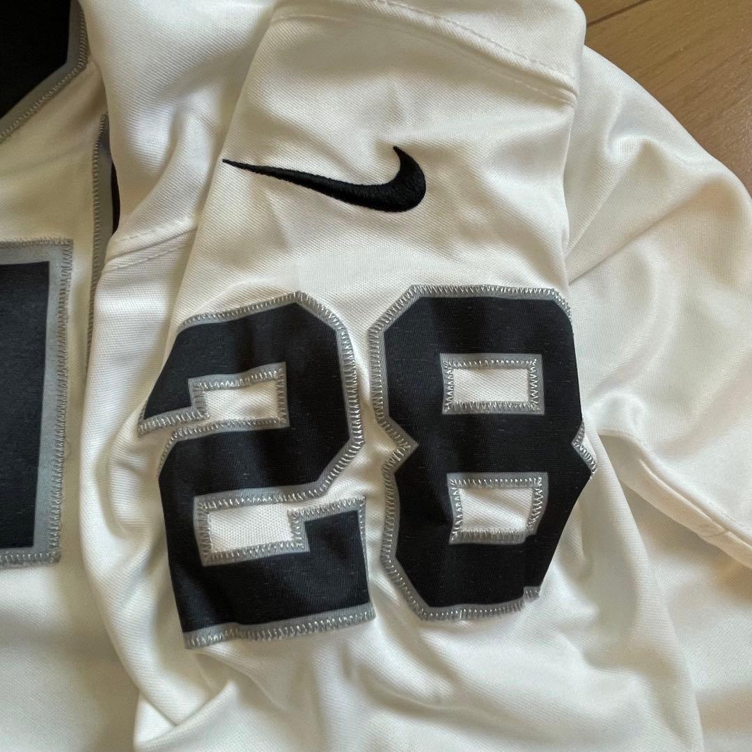 アメフト　レイダース　ジョシュジェイコブス　リミテッド　28番　白　XL