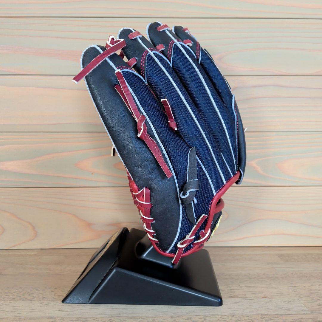 【未使用品】アップセット限定品　軟式　投手用　ネイビー×ワイン 背面メッシュ