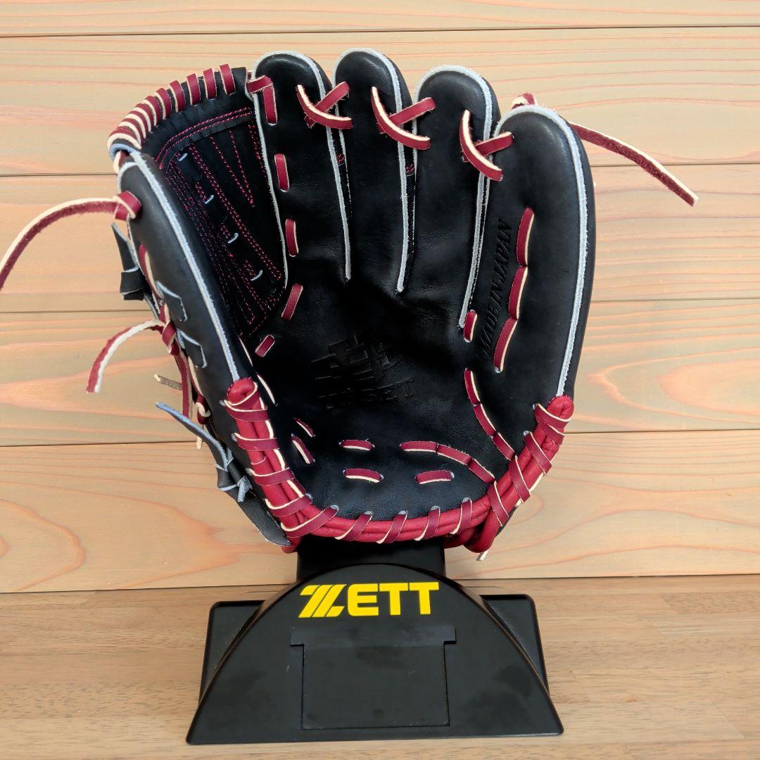 【未使用品】アップセット限定品　軟式　投手用　ネイビー×ワイン 背面メッシュ