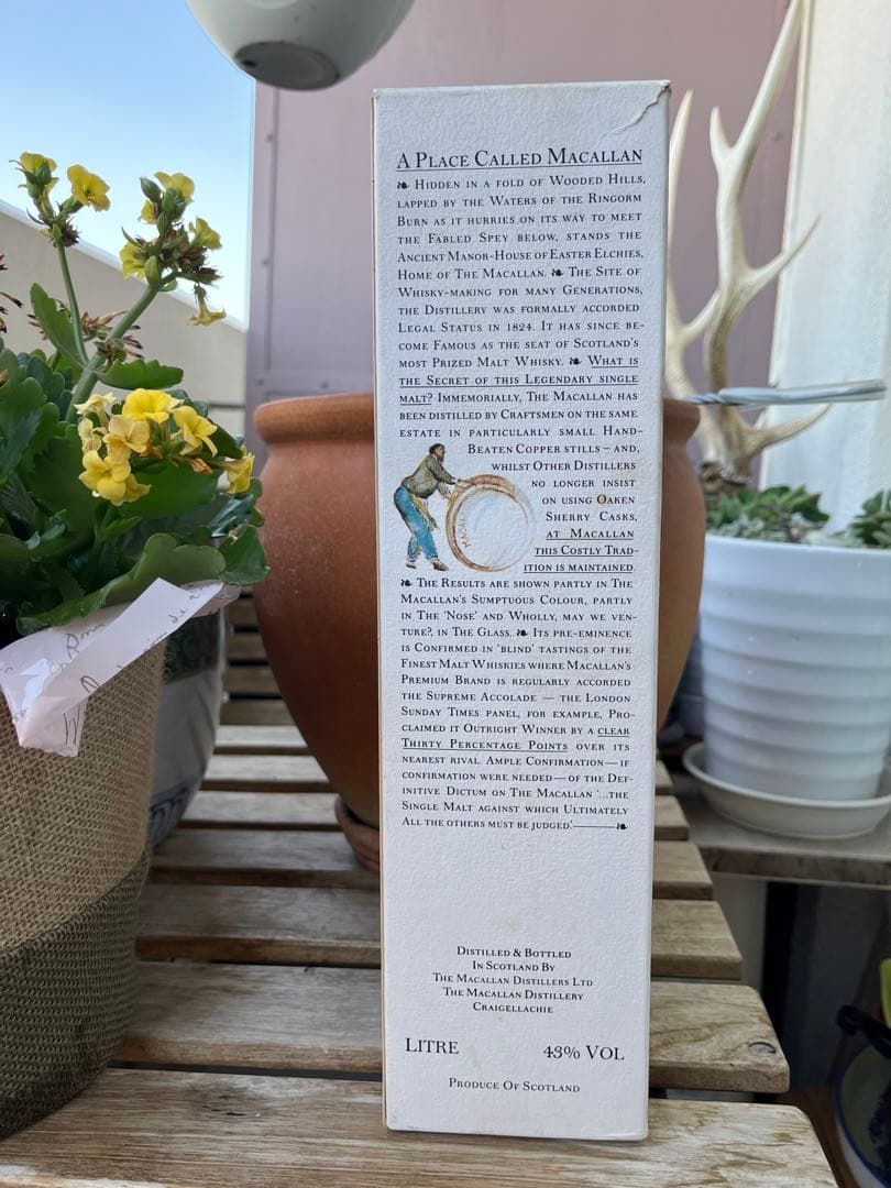 マッカラン12年 シェリーウッド　1000ml 空瓶