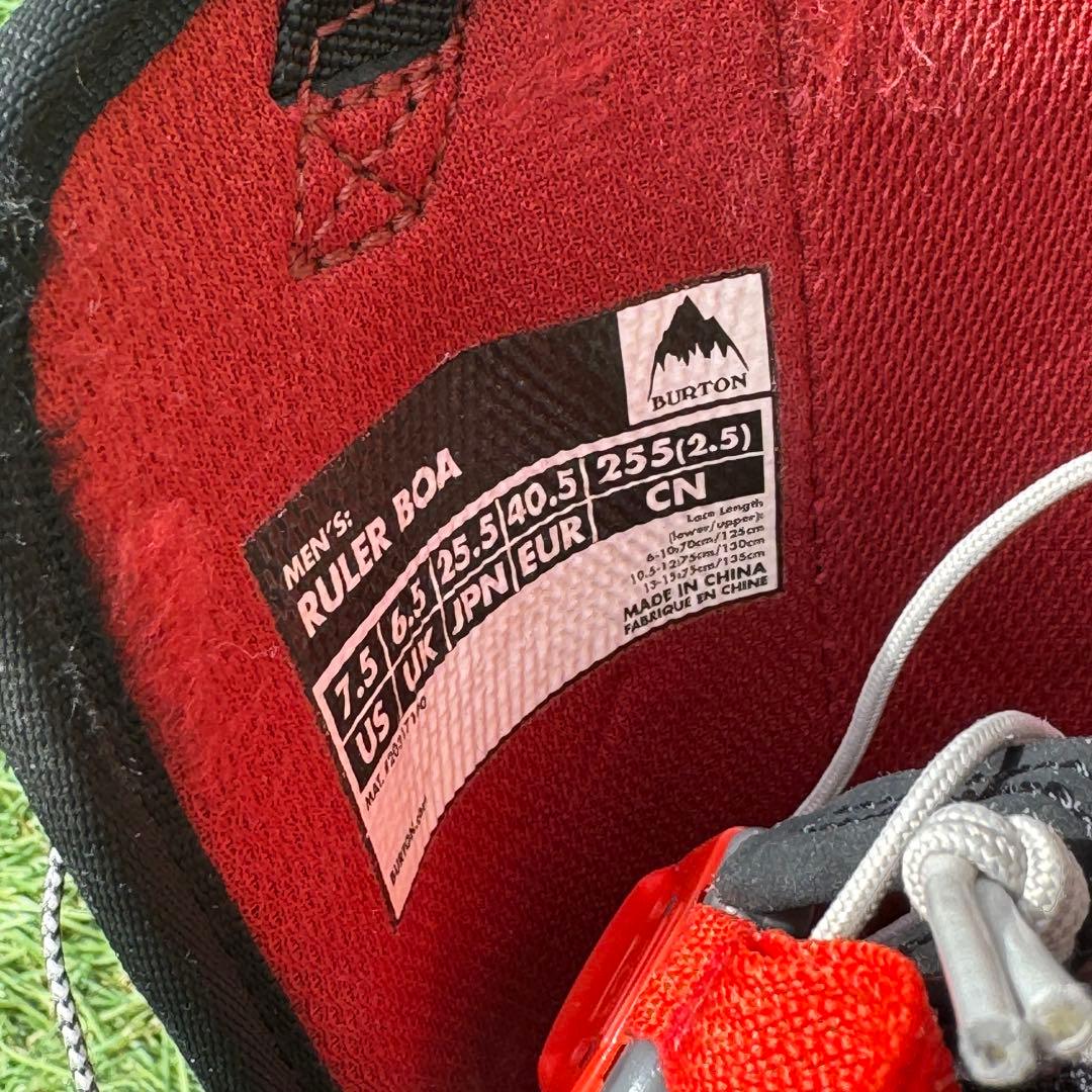 美品 バートン RULER BOA ダブルボア 25.5cm ブーツ