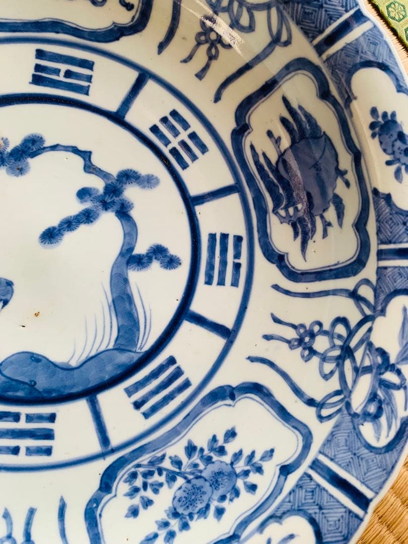 中国清時代染付大皿