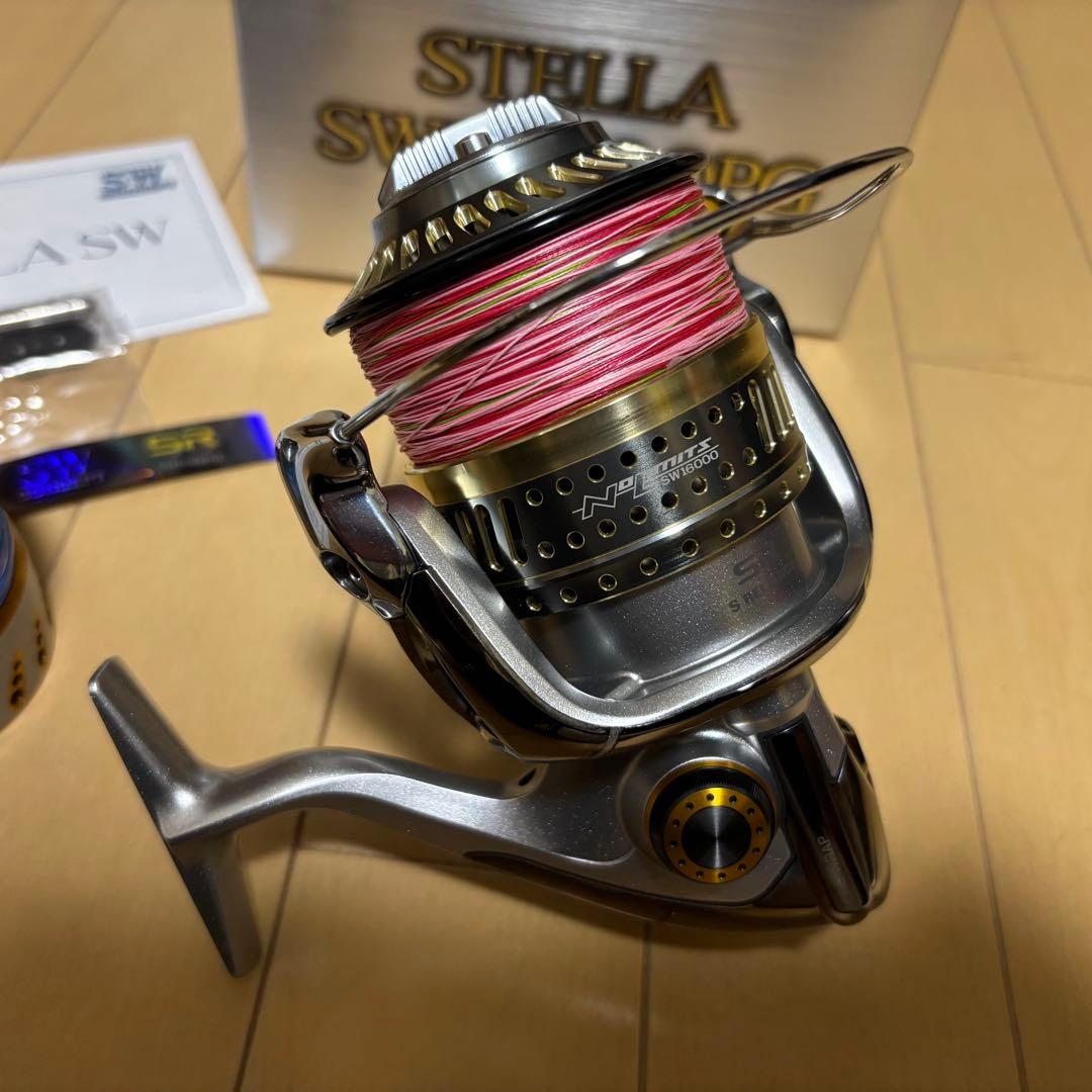 【超美品】シマノ 08 ステラSW10000PG オーシャンマークスプール付