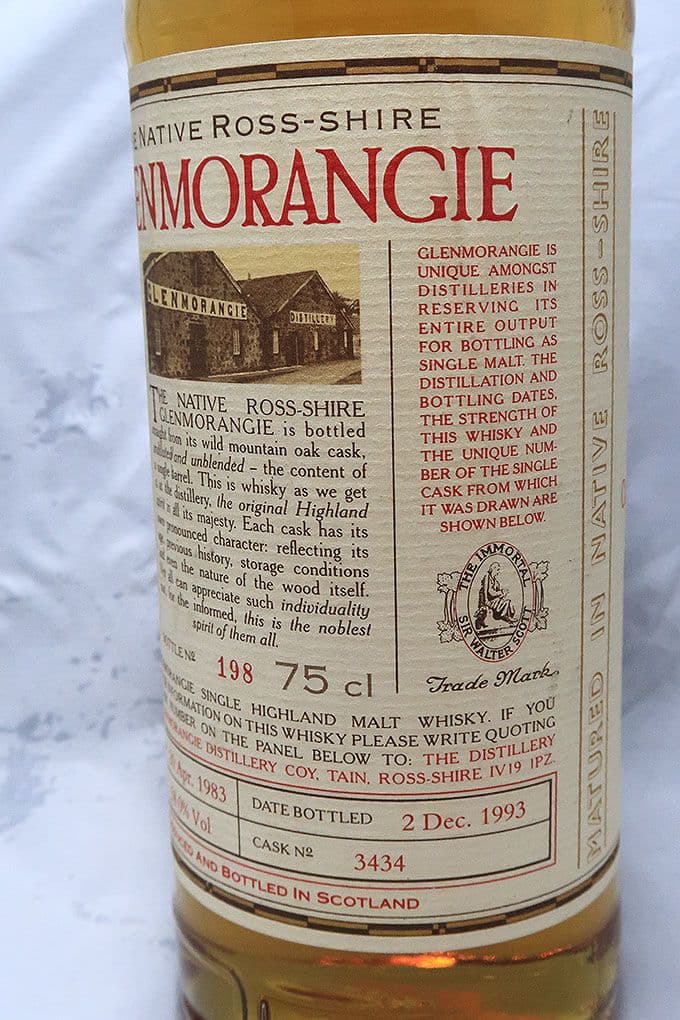 グレンモーレンジ１９８２ １０年 ナチュラルカスクストレングス