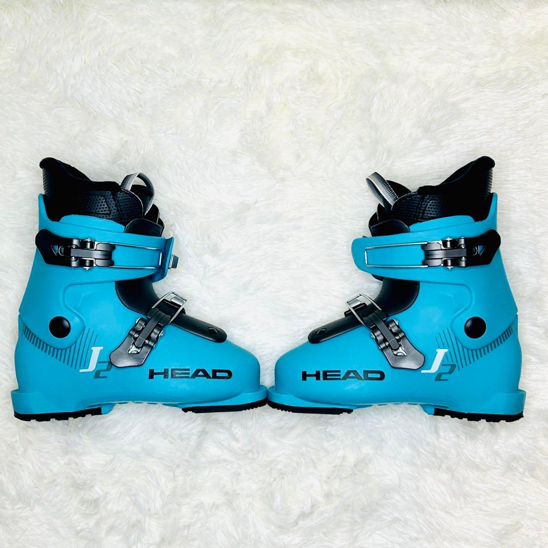 【美品】HEAD J2 ジュニアスキーブーツ 20cm〜20.5cm 水色