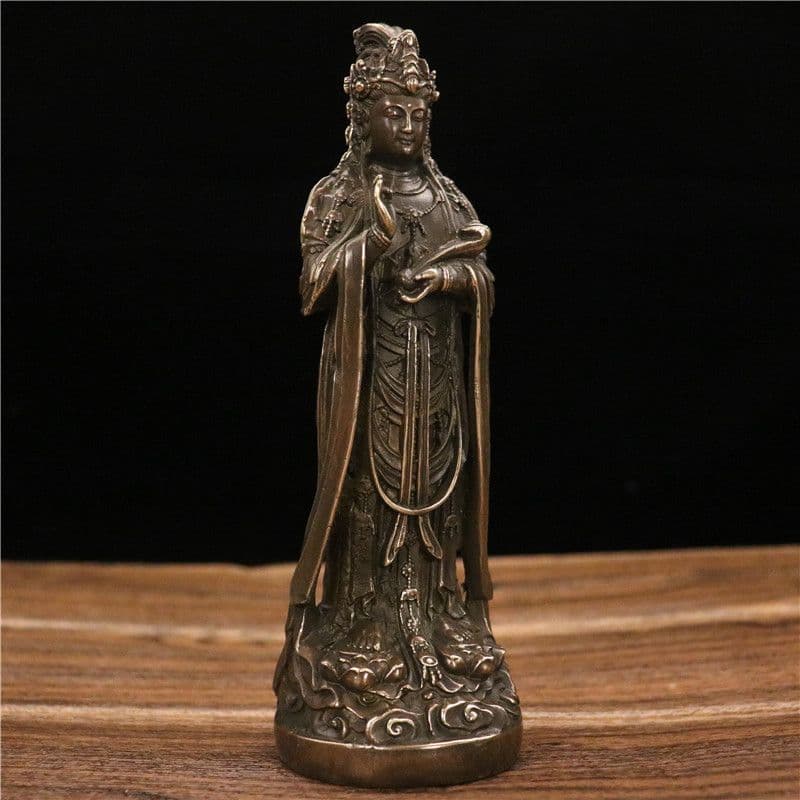 銅像 仏像 聖母銅像 海神媽祖嬢嬢神像 祈福 家でお堂に 置物 を供えます