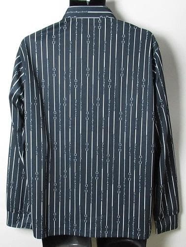 新品 アダバット/adabat ゴルフ　ビットストライプ長袖ポロシャツ/XL