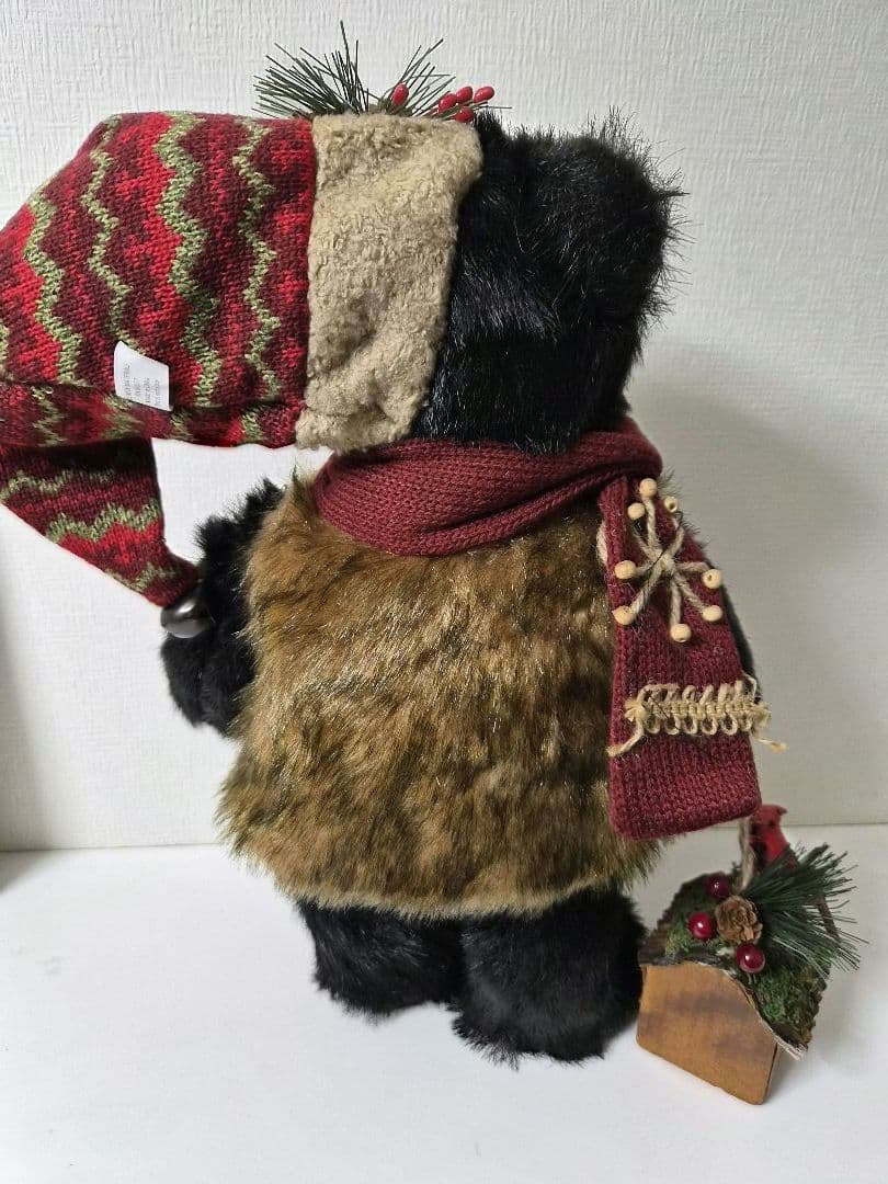 クリスマス　ベアー　くまのぬいぐるみ　ヴィンテージ　レトロ　激レア　輸入雑貨