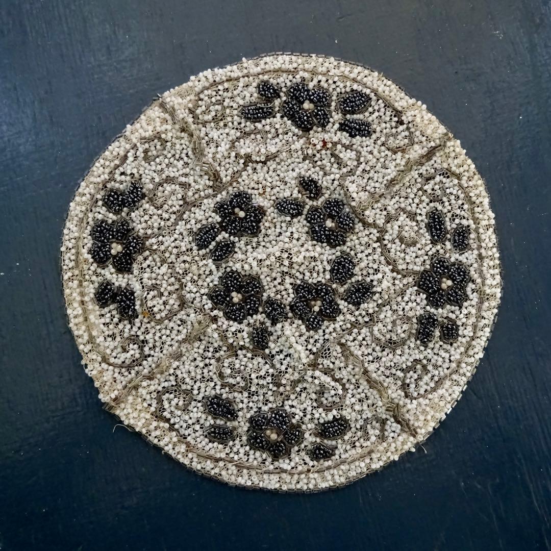 アンティーク ビーズ ヘッドドレス アート作品 フランス ブロカント