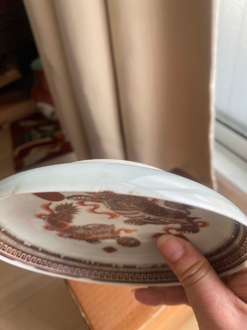 中国　景徳鎮製　乾隆年製小皿　　　引越しのため　売り尽くす