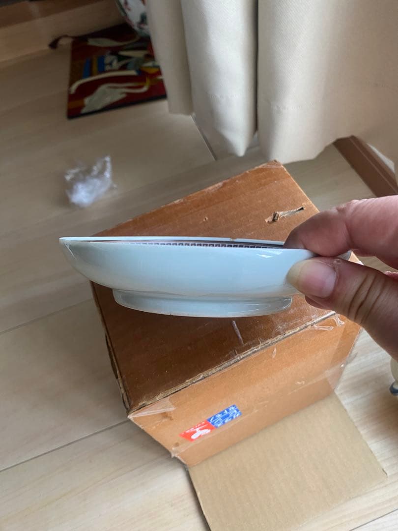 中国　景徳鎮製　乾隆年製小皿　　　引越しのため　売り尽くす