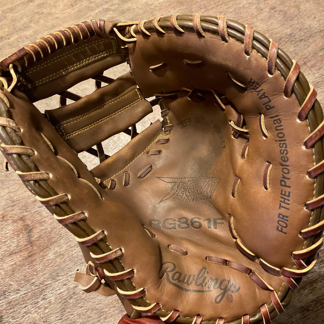 ローリングスのファーストミット 軟式グローブ TEGRAT RG861F 旧ロゴ