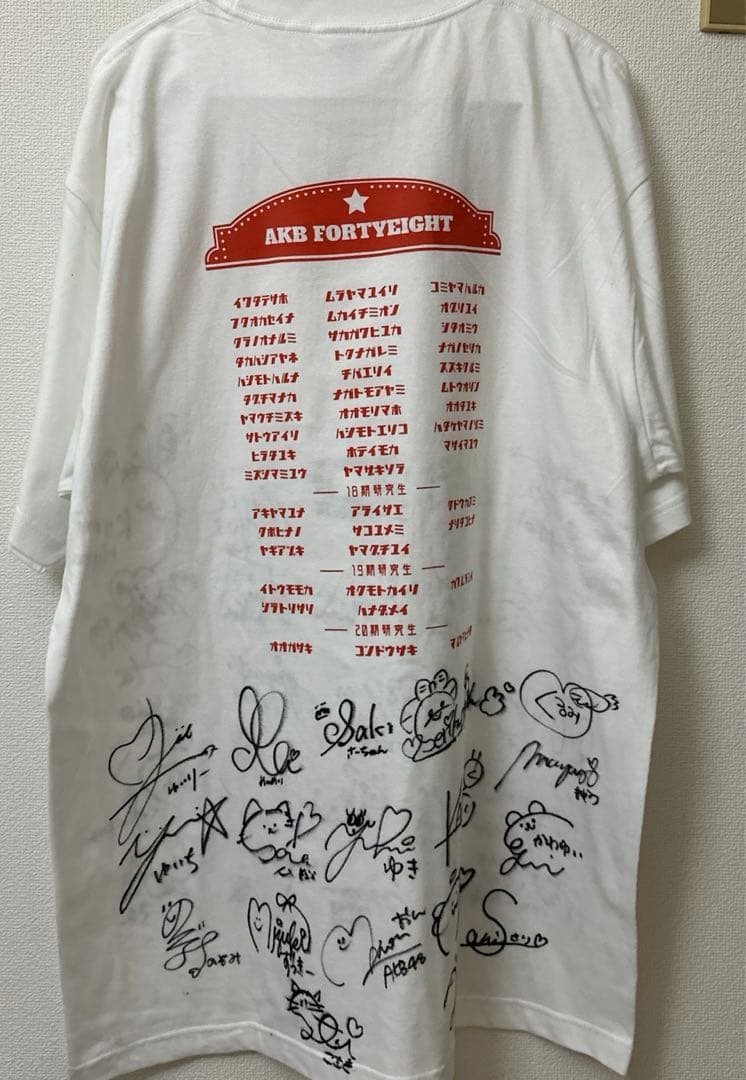 AKB48 なんてったってAKB48 １7ライブ サインTシャツ