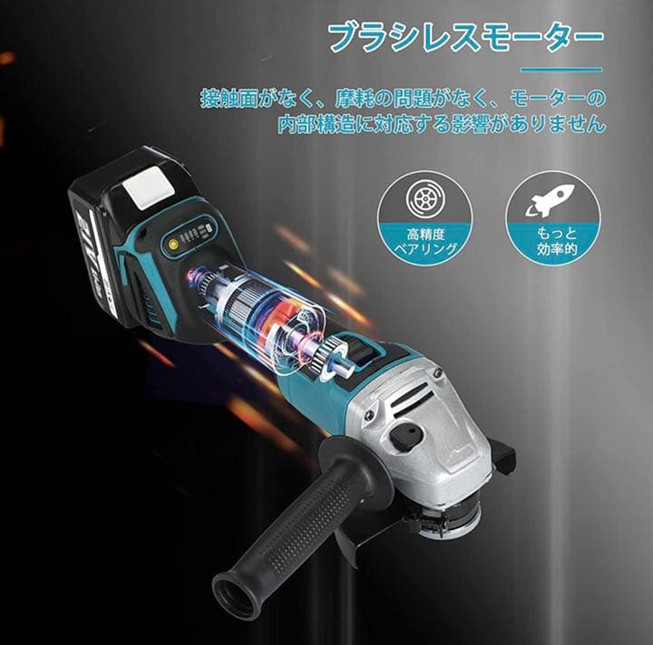 グラインダー 充電式 コードレス ディスクグラインダー 電動ラインダー 21V