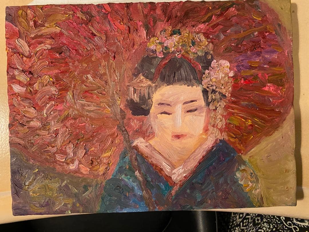 油絵　油彩　一点物　F4