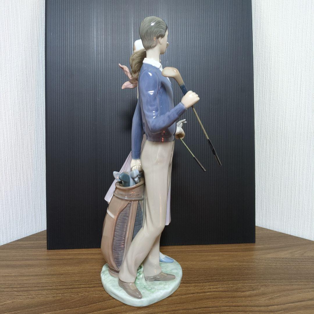 リヤドロ ゴルフ カップル 陶器