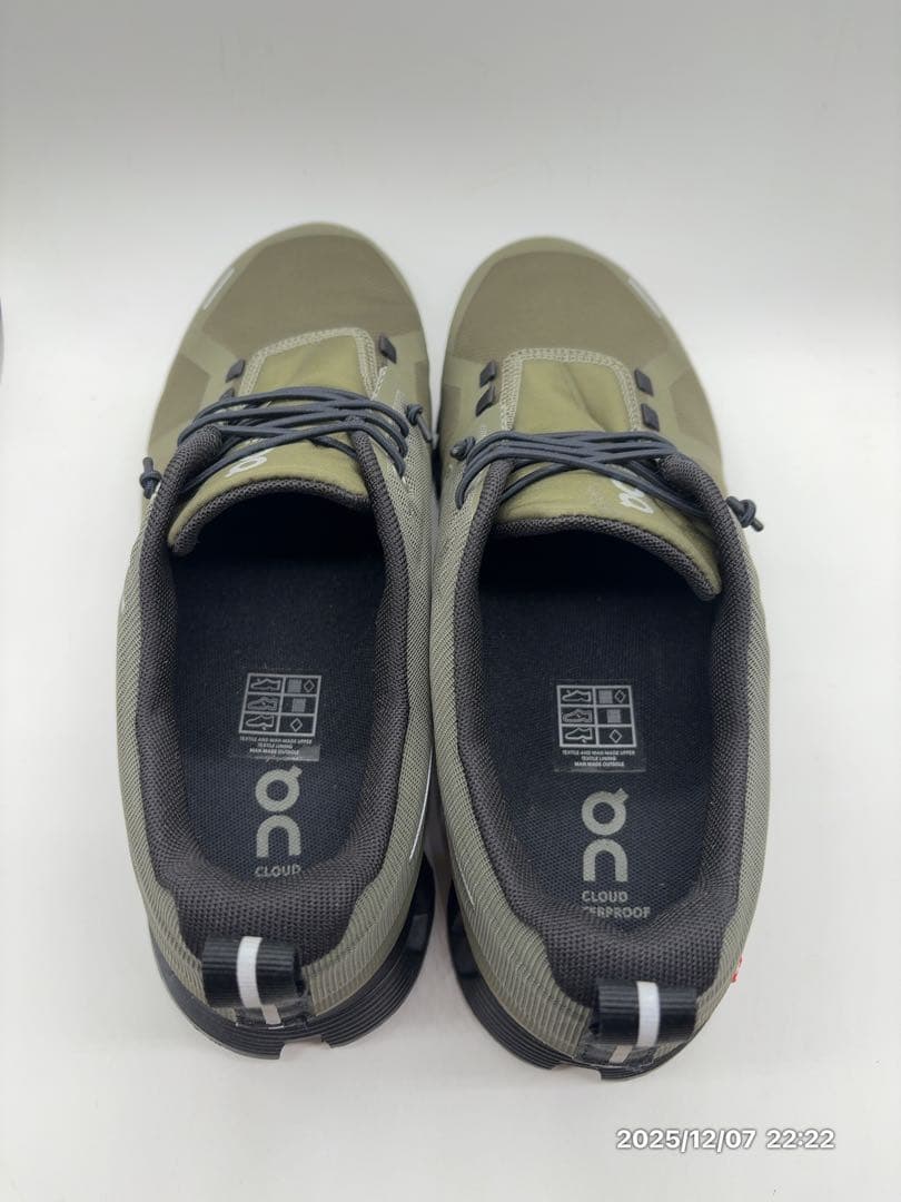 S*ん様 ON 防水Cloud5 Waterproof メンズ26cm オリーブ