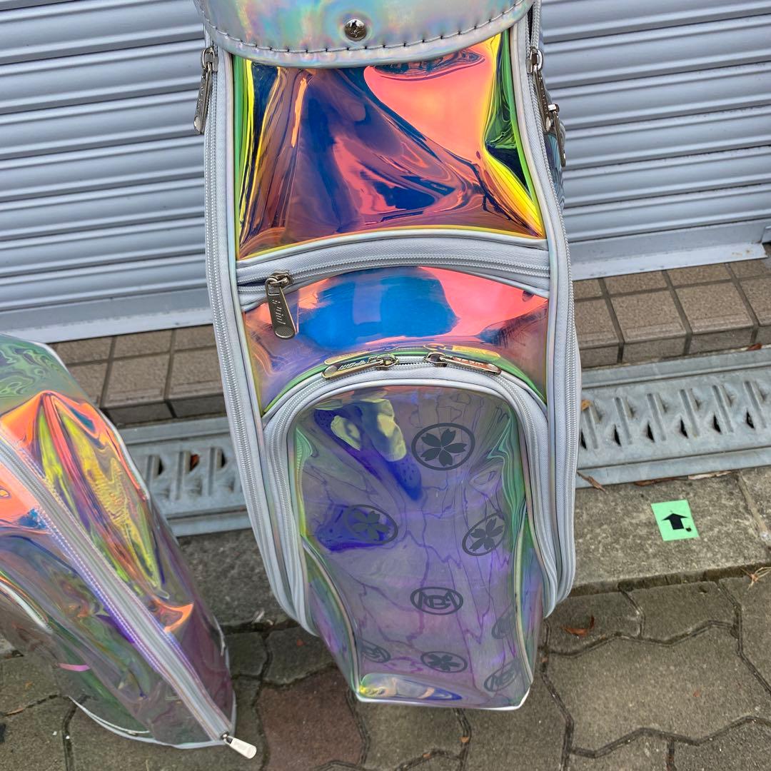Mn様の専用ページ 新品未使用　虹色 透明ゴルフバッグ