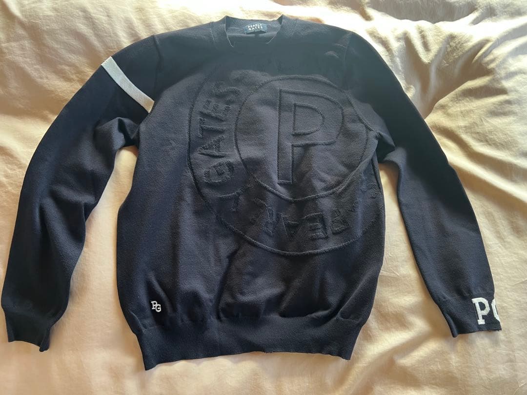 PEARLY GATES ネイビー ロゴセーター サイズ4