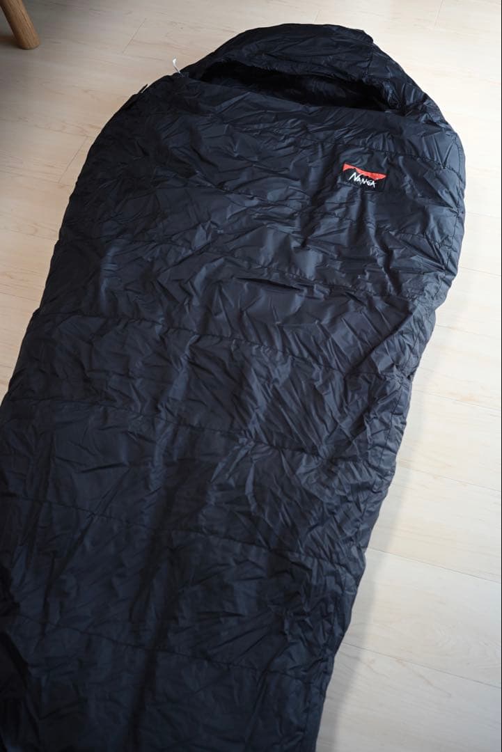 NANGA ナンガ/山渓別注　オーロラ 600DX 寝袋 シュラフ ブラック