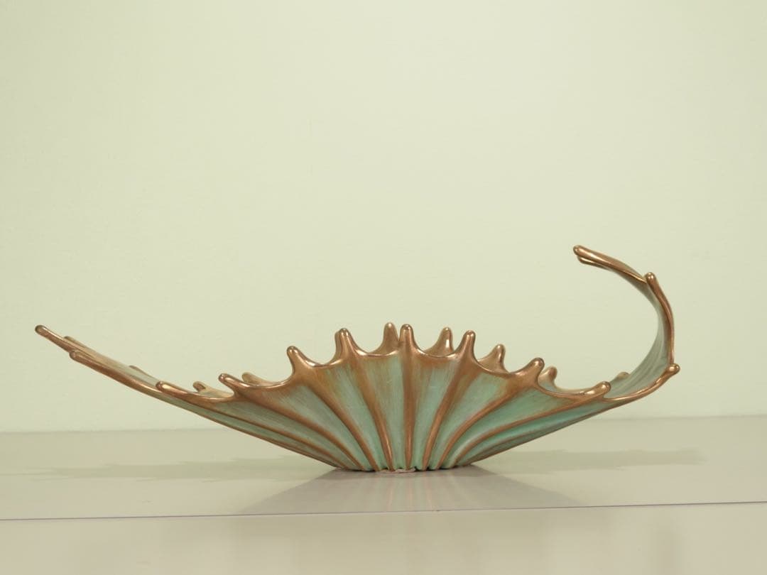 送料無料　イタリア鋳金工房　VENTURI ARTE　ブロンズ　フルーツボウル