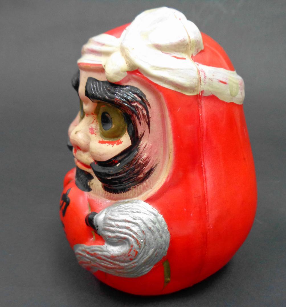 昭和レトロ非売品ノベルティー東洋醸造「力正宗」セルロイドだるま達磨