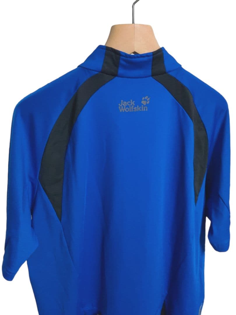 新品 ジャックウルフスキン サイクリングジャージ 半袖ジップシャツ XL