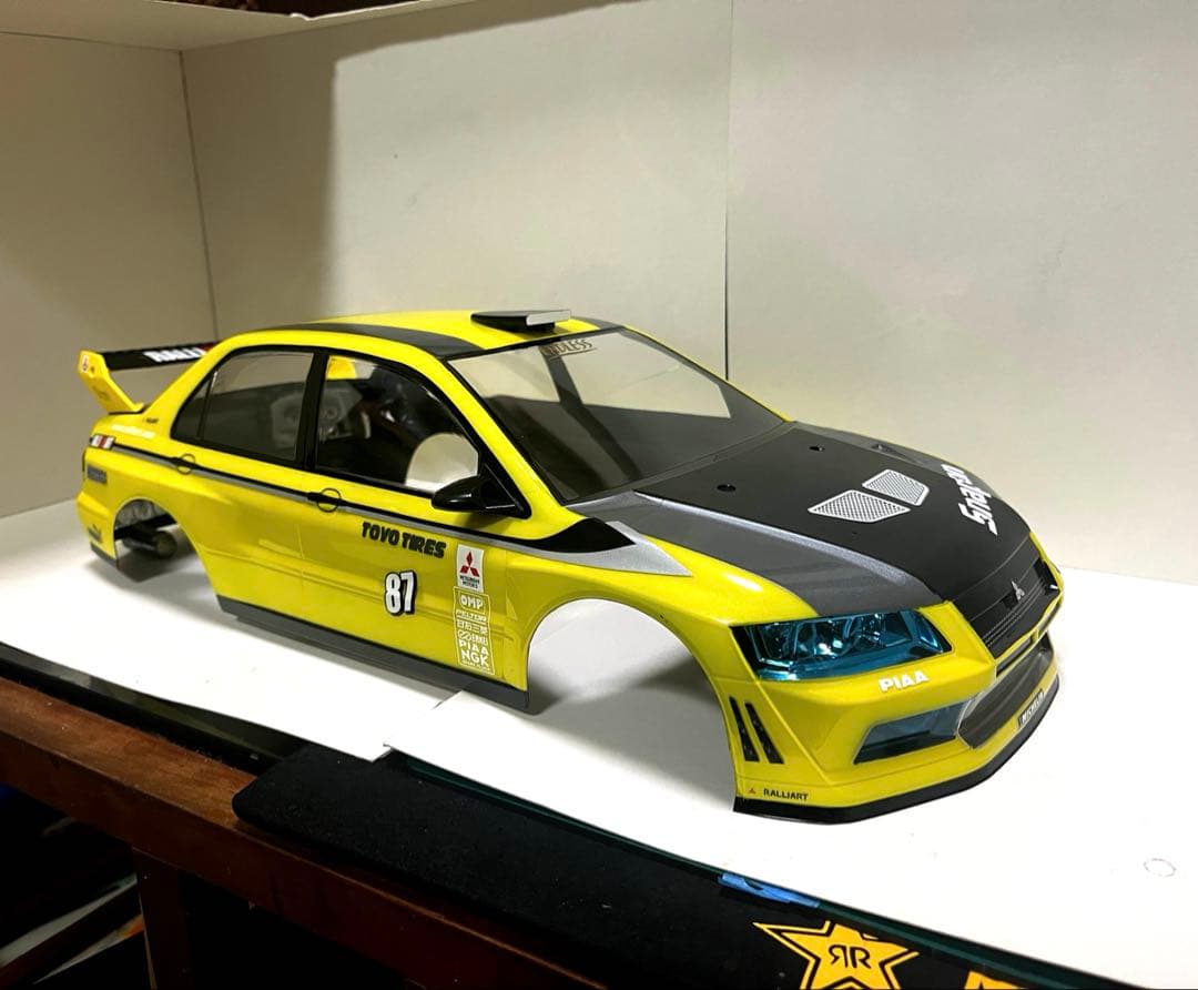 ラジコン 1/10 タミヤ 三菱ランサーエボリューションⅦボディのみ。未走行